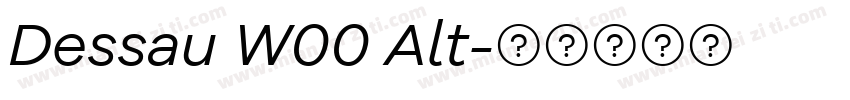 Dessau W00 Alt字体转换